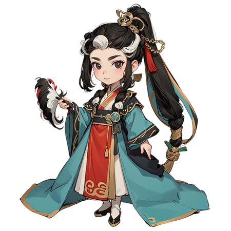 11889-404510753-qgufeng game icon institute game icon 1girl solo black hair long hair paintbrush multicolored hair looking at viewer t.png